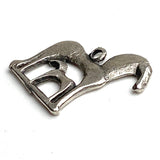 Horse With Foal Pewter Charm/Pendant, 7/8"  #L117