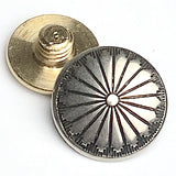 STERLING Mesa Sunflower Concho Tiny 1/2" Screw-Back,  #SW-343