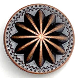 Desert Star Copper/Black Concho 7/8" Screwback  #SWM-31