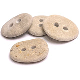 Beach Stone Buttons, Four Sandy-Light 1"  # BCH-81