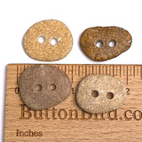 Beach Stone Buttons, Four Mixed  # BCH-86