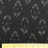 SALE, Black/White Cotton Subtle Ikat, Handloom from India, By the Yard  #TK-35