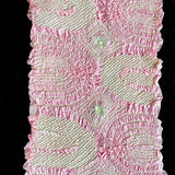 Shibori Obiage Scarf for Obi, Pink Very Textured Silk, 47" Long #257