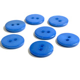 SALE, Bright Blue River Shell 5/8" 2-hole Button, Pack of 8 for $8.00   #1777