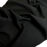 Solid Black/Darkest Blue-Black Kimono Silk Crepe from Japan 14" x 5 Yard PIECE #461