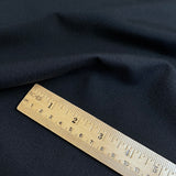 Solid Black/Darkest Blue-Black Vintage Kimono Silk Crepe from Japan 14" x 5 Yard PIECE #461