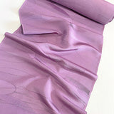 Silk "Stiches" Jacquard Vintage Lilac Kimono Silk from Japan, By the Yard  #371