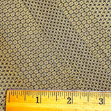 Mustard Kikko Tortoise Shell Hexagons, Intricate Oshima Tsumugi Silk from Japan, By the Yard #263