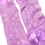 Lilac Purple Shibori Obiage Scarf for Obi, Very Textured Silk, 44" Long #264