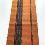 Heavy Thick Brown/Black Stripe, Quite Old Silk from Japan By the Half Yard #264