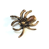 RUNNING LOW: Spider 5/8" Bronze Metal Artisan Sew-Down Style Button by Susan Clarke