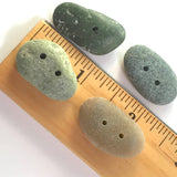 SALE Beach Stone Buttons, 4 Mixed, Approx. 1", # BCH-51