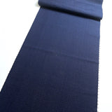 OUTLET ITEM Midnight Blue/Black Handwoven Tsumugi Smooth Oshima Vintage Kimono Silk By the Yard #276