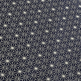 Japanese Cotton, Navy Asanoha/Stars/Hemp Leaf  43" wide, By the Full Yard, New Not Vintage,  #SK100-2B