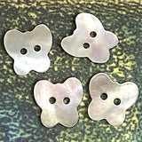 Butterfly Angel Moonrise Mother of Pearl 11/16" Iridescent Button 17mm,  Pack of 4, #KB-931