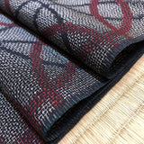 DEEPER SALE Infinite Circles Tsumugi Handweave from Japan. Kimono Ikat Silk by the Yard  #123