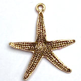Starfish Charm, Handpainted Metal 3/4" by Susan Clarke #SC923