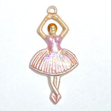 Ballerina Charm, Handpainted Metal 1" by Susan Clarke #SC993
