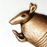 SALE Armadillo Charm, Handpainted Metal 1.25" by Susan Clarke #SC675