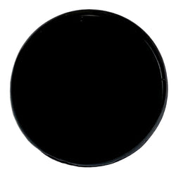 Simple Shiny Black Glass Button, Shank Back 1/2" / 13mm (Small) # SK-958