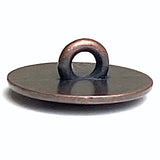 Restocked at Lower Price, Dark Copper Buffalo "Nickel" Button, 5/8" / 15mm, Shank Back, Metal  #FJ-16