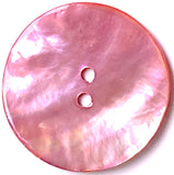 Pink Shiny Agoya Shell 1-1/8" 2-hole Button, 28mm  # SK-1237