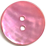 Pink Shiny Agoya Shell 13/16" 2-hole Button, 20mm  # SK-1238