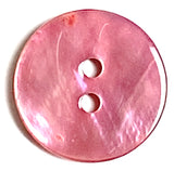 Pink Shiny Agoya Shell 5/8" 2-hole Button, 15mm  # SK-1239