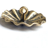 Re-Stocked, Santa Fe Daisy Brass Repousse 1" Scallop-Edge, Shank Back Button # SW-248