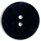 Black Shiny Pearl Shell 13/16" / 20mm 2-hole Button, Per Button #699-D