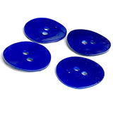 Cobalt Blue 13/16" Pearl Shell 20mm 2-hole Button, Per Button #700-D