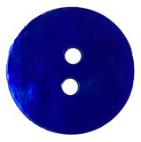 Cobalt Blue 13/16" Pearl Shell 20mm 2-hole Button, Per Button #700-D