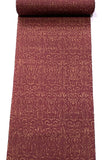 Maroon/Tan Rustic Silk/Hemp Vintage Batik Crepe from Japan, Perhaps Antique, By the Yard #753