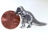 Dinosaur Button T-Rex Pewter 1-3/8" Shank Back, Re-Stocked