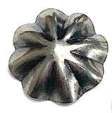 Tiny Repousse 1/2" Shank Back, 8 Petals, Nickel Silver Southwest Button 12mm  # SW-275