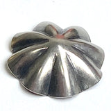 Southwest Silver Umbrella Repousse Button 5/8" / 16mm Shank Back  # SW-269