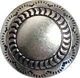 Re-Stocked, Morning Song Concho Button Silver 5/8" Shank Back  #SW-79