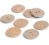 1/2" Pale Pink Pearl Shell 2-hole 13mm Buttons, Per Button   #241193-D