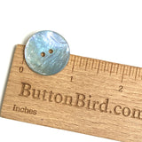 Re-Stocked, 7/8" Light Blue Pearl Shell 23mm 2-hole Per Button #477-D