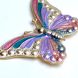 Running Low: Butterfly Button, Pearly Pastels, 1.5", Handpainted by Susan Clarke, #SC-569-P