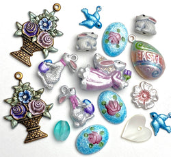 Easter Charms and Buttons, Susan Clarke Easter Egg Embellishments  #SCEK2