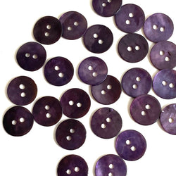 Dark Purple 1/2" / 12.5mm Shell, Pack of FIFTY+ Buttons for $4.50 #LP-45