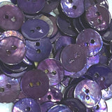 Dark Purple 1/2" / 12.5mm Shell, Pack of FIFTY+ Buttons for $4.50 #LP-45