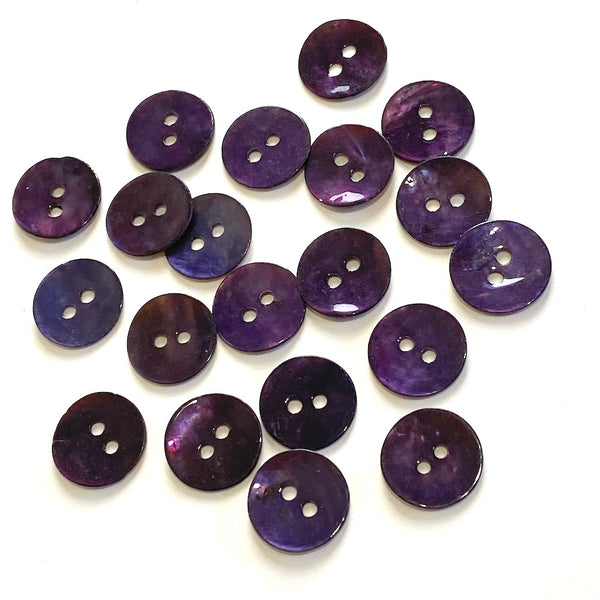 Dark purple clearance buttons