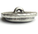 Pewter Moon Button, 7/8" Crescent Moon, Shank Back, USA-Made Lead Free Pewter, Per Button #HBU-10