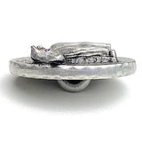 Pewter Cow Button, 7/8" Shank Back, USA-Made Lead Free Pewter, Per Button #HBU-9