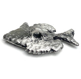 Pewter Fish Button, 1-1/4" Bluegill, Shank Back, USA-Made Lead Free Pewter, Per Button #HBU-22