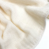 Sale, Triple Gauze from Japan Fluffyish-Off-White 100% Cotton, 34" Wide, By the Half Yard # NS-42