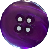 LAST ONES, Purple Designer 7/8" Coat Button, 4-holes, "Ocean"