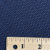 Midnight Blue / Black Woven Tortoise Shell/Hexagons, Thin Soft Yarn-Dyed Kimono Wool/Silk from Japan By the Yard,  #320